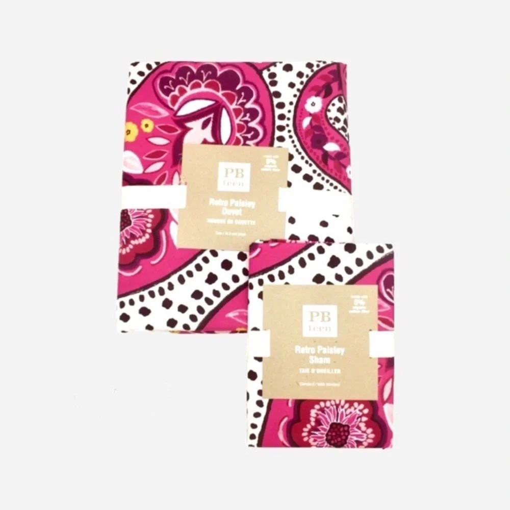 🌸New🌸 Twin Pottery Barn Teen Duvet Cover Set NWT